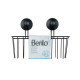 Soporte de Ducha Berilo W3100-5AP Negro Acero ABS 24 x 18 x 10 cm (12 Unidades)