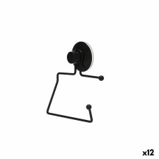 Portarrollos de Papel Higiénico Berilo W3100-12P Negro Acero ABS 12 x 14 x 3,5 cm (12 Unidades)