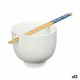 Cuenco Kinvara B10067A Blanco Bambú 24 x 10,7 x 13,3 cm Palillos asiatico/oriental (12 Unidades)