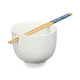 Cuenco Kinvara B10067A Blanco Bambú 24 x 10,7 x 13,3 cm Palillos asiatico/oriental (12 Unidades)