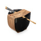 Cuenco Kinvara B10067A-N Negro Bambú 24 x 10,7 x 13,3 cm Palillos asiatico/oriental (12 Unidades)