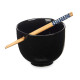 Cuenco Kinvara B10067A-N Negro Bambú 24 x 10,7 x 13,3 cm Palillos asiatico/oriental (12 Unidades)