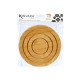 Salvamantel Kinvara 897 Natural Bambú Redondo 19 x 1 x 19 cm (24 Unidades)