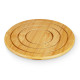 Salvamantel Kinvara 897 Natural Bambú Redondo 19 x 1 x 19 cm (24 Unidades)