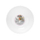 Cuenco Vivalto LSLW-70 Blanco Vidrio opalino 17,5 x 5,5 x 17,5 cm (24 Unidades)