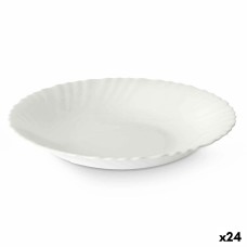 Plato Hondo Vivalto LSP-85 Blanco Vidrio opalino 21,5 x 3 x 21,5 cm (24 Unidades)
