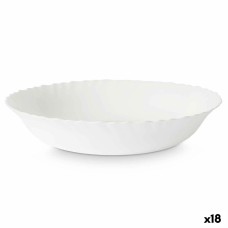Ensaladera Vivalto LQW-110 Blanco Vidrio opalino 27,5 x 5,5 x 27,5 cm (18 Unidades)