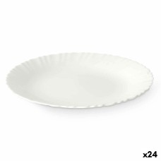 Plato Llano Vivalto LXP-95 Blanco Vidrio opalino 24 x 2 x 24 cm (24 Unidades)
