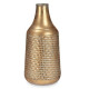 Jarrón Dorado Metal 21 x 44 x 21 cm (4 Unidades) Con relieve