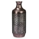 Vase Silver Metal 16 x 42 x 16 cm (4 Units) With relief