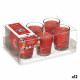 Set de Velas Perfumadas Acorde 48-A-AR Frutos rojos Vaso (12 Unidades)