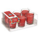 Set de Velas Perfumadas Acorde 48-A-AR Frutos rojos Vaso (12 Unidades)