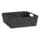 Cesta Negro Tela 23 x 8 x 27 cm