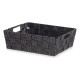 Cesta Negro Tela 23 x 8 x 27 cm