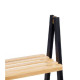 Estantería de Baño Berilo WR5504-3-430 Negro Natural 40,3 x 81,5 x 30 cm