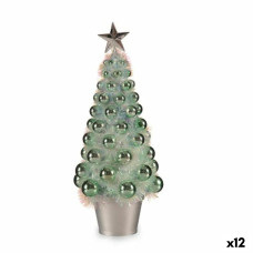 Figura Decorativa Árbol de Navidad Verde Polipropileno PET 16 x 37,5 x 16 cm (12 Unidades)