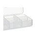Pillbox with Compartments Berilo HW0929-1 Transparent Plastic 11,5 x 18 x 2,2 cm (12 Units)