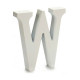 Letra Pincello W Blanco 2 x 16 x 14,5 cm (24 Unidades)