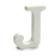 Letra Pincello J Blanco Madera 2 x 11 cm (24 Unidades)