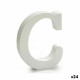 Letter Pincello C White Wood 2 x 11 cm (24 Units)