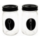 Organizador para Cubiertos Vivalto Negro Transparente Metal Vidrio 9 x 9 x 17 cm