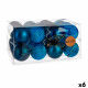 Set de Bolas de Navidad Azul Plástico Ø 8 cm (6 Unidades)