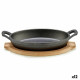 Cazuela para Servir Tapas Kinvara 1277SJ5103 Marrón Gris 22,5 x 4,5 x 12,5 cm (12 Unidades)