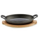Cazuela para Servir Tapas Kinvara 1277SJ5103 Marrón Gris 22,5 x 4,5 x 12,5 cm (12 Unidades)
