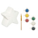 Hucha para Pintar Pincello 76642 Blanco 12,8 x 12,6 x 8,2 cm Estrella (12 Unidades)