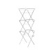 Tendedero Plegable Kipit WR4062A-1NB-488 Blanco Plateado Polipropileno Hierro 47 x 41 x 136 cm Vertical (5 Unidades)