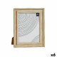 Marco de Fotos Cristal Dorado Madera Marrón Plástico (26 x 2 x 31 cm) (6 Unidades)