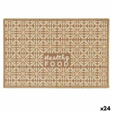 Alfombra Kinvara Healthy Food Beige 40 x 1 x 60 cm (24 Unidades)