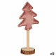 Árbol de Navidad Poliéster Rosa Madera 8 x 13 x 30 cm (12 Unidades)