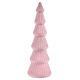 Árbol de Navidad Terciopelo Rosa Madera 12 x 34,5 x 12 cm (8 Unidades)