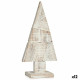 Figura Decorativa Árbol de Navidad Blanco Natural Madera 9 x 41,5 x 20 cm (12 Unidades)