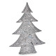 Figura Decorativa Árbol de Navidad Metal Plateado 12 x 59,5 x 48,5 cm (3 Unidades)