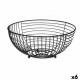 Frutero Kinvara W7728-1P Negro Metal 28 x 12 x 28 cm (6 Unidades)