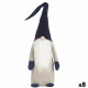 Figura Decorativa Gnomo Azul Blanco Gris Poliéster Madera Arena 20 x 100 x 25 cm (8 Unidades)