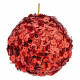 Set de Bolas de Navidad Lentejuelas Rojo Plástico 10 x 10 x 10 cm (8 Unidades)