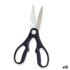 Tijeras Kinvara KT08-3116A Negro Plateado Acero Inoxidable 8,3 x 19,5 x 1,3 cm (12 Unidades)