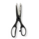 Scissors Black Silver Stainless steel 7,5 x 21 x 1 cm (12 Units)
