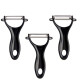 Fruit and Vegetable Peeler Kinvara 86886 Black Stainless steel Set (12 Units)
