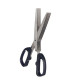 Tijeras Kinvara KT11-5661D Negro Plateado Metal 7 x 18,5 x 1,7 cm (12 Unidades)