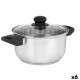 Cacerola con Tapa de Cristal Kinvara 16689B1 Plateado 2,5 L 31 x 10,5 x 20 cm (6 Unidades)