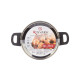 Cacerola con Tapa de Cristal Kinvara 16689B1 Plateado 2,5 L 31 x 10,5 x 20 cm (6 Unidades)