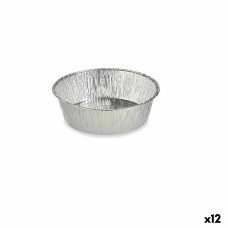 Set de Fuentes de Cocina Kinvara 30287 Aluminio Redondo 25 x 8 x 25 cm Desechable (12 Unidades)