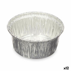 Set de Fuentes de Cocina Kinvara 30228 Aluminio Redondo 8,5 x 8 x 8,5 cm Desechable (12 Unidades)
