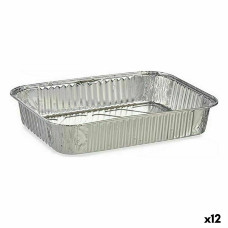 Set de Fuentes de Cocina Kinvara 17234 Aluminio 22 x 15,6 x 4,8 cm Desechable (12 Unidades)