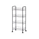 Carrito Verdulero Kinvara 86933 Negro Metal Polipropileno Plástico 40,5 x 27 x 82,5 cm (4 Unidades)