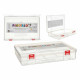 Caja Multiusos Pincello HB526 Rojo Transparente Plástico 29,5 x 6 x 20,5 cm (24 Unidades)